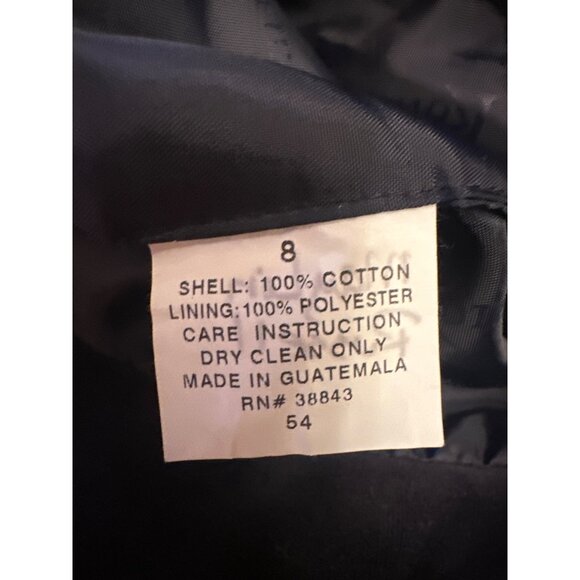 Rothschild Girls Navy Blue Velvet Bucket Hat Size 8 - Picture 3 of 4